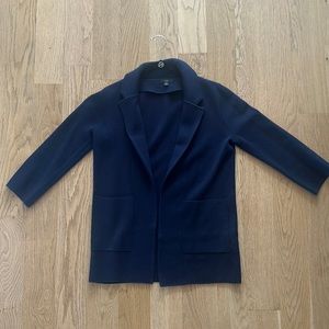 J Crew collared open front sweater